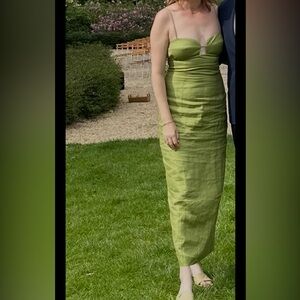 Reformation Malibu Linen Dress Size 8